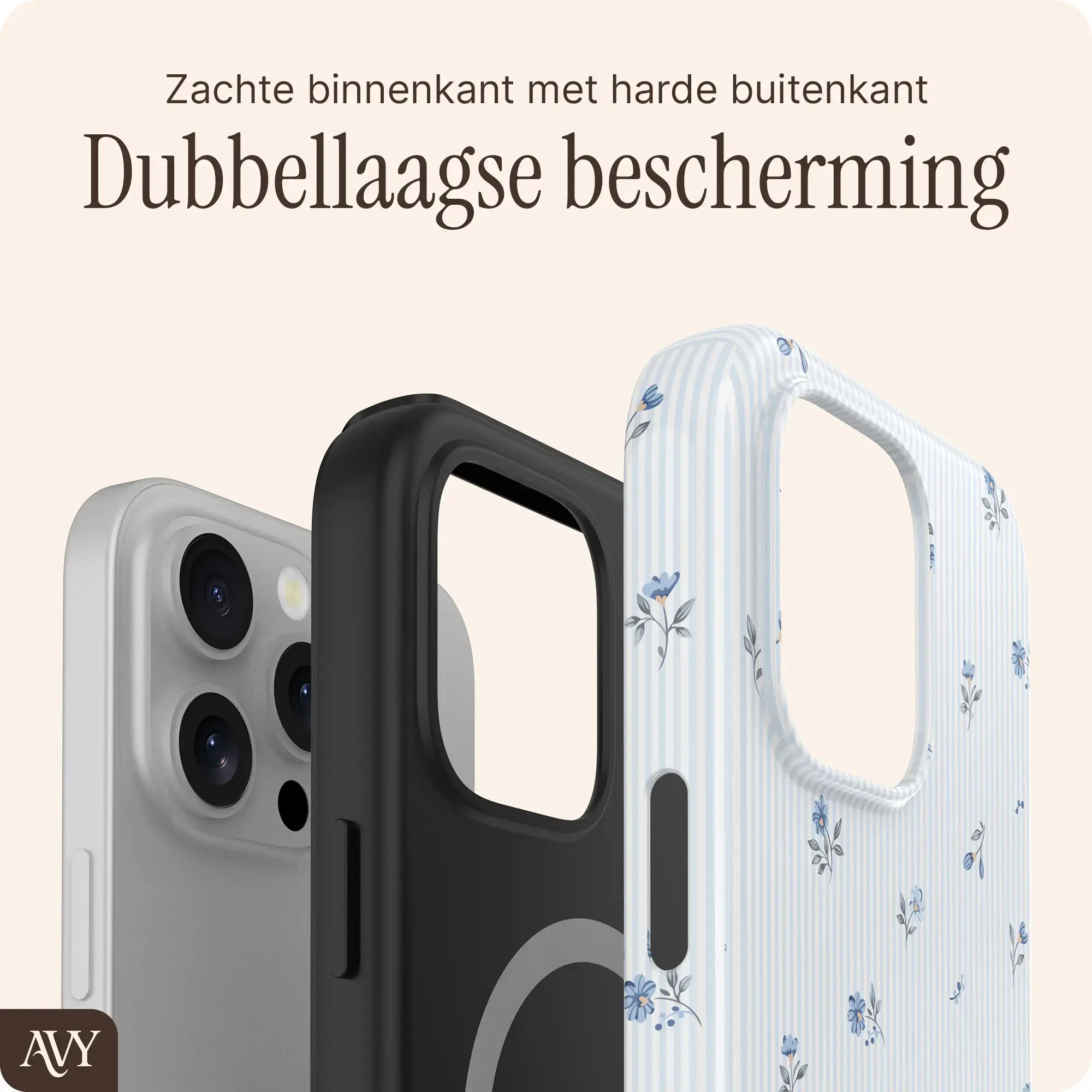 AVY Apple iPhone 16 Pro Max MagSafe Hoesje met Koord (32CM) Sky Blossom afbeelding 10
