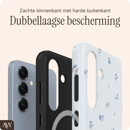 AVY Samsung Galaxy S24 MagSafe Hoesje met Koord (32CM) Sky Blossom afbeelding 10