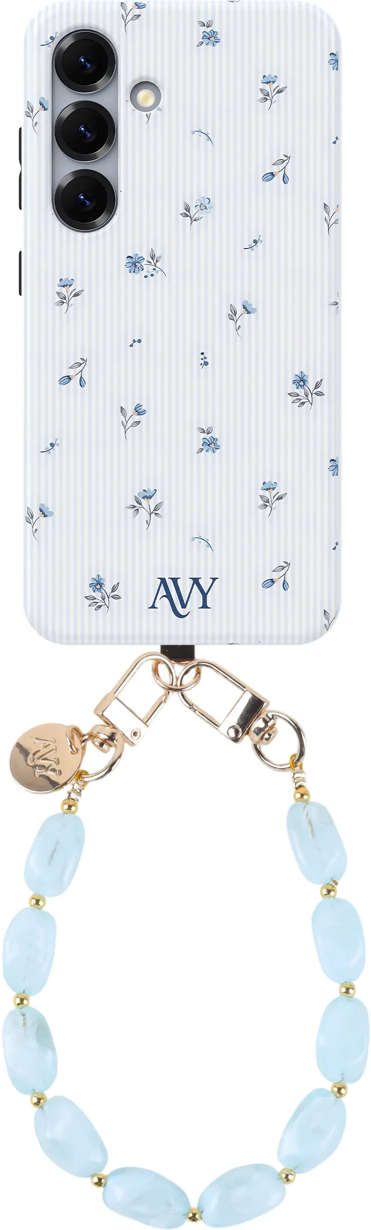 AVY Samsung Galaxy S24 MagSafe Hoesje met Koord (32CM) Sky Blossom afbeelding 1
