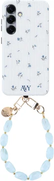 AVY Samsung Galaxy S24 Plus MagSafe Hoesje met Koord (32CM) Sky Blossom