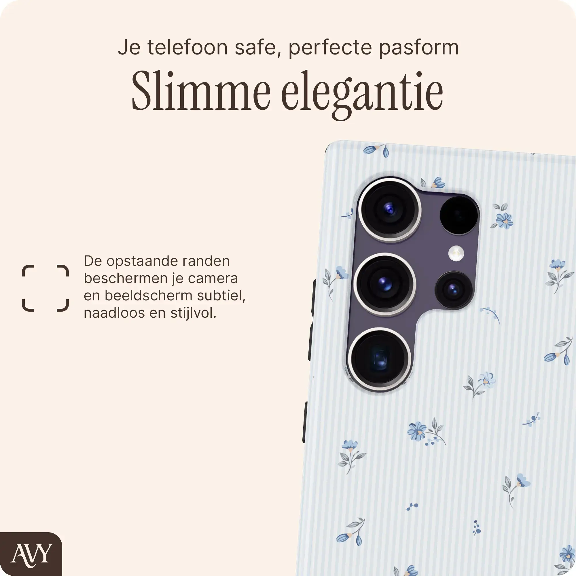 AVY Samsung Galaxy S24 Ultra MagSafe Hoesje met Koord (32CM) Sky Blossom afbeelding 7