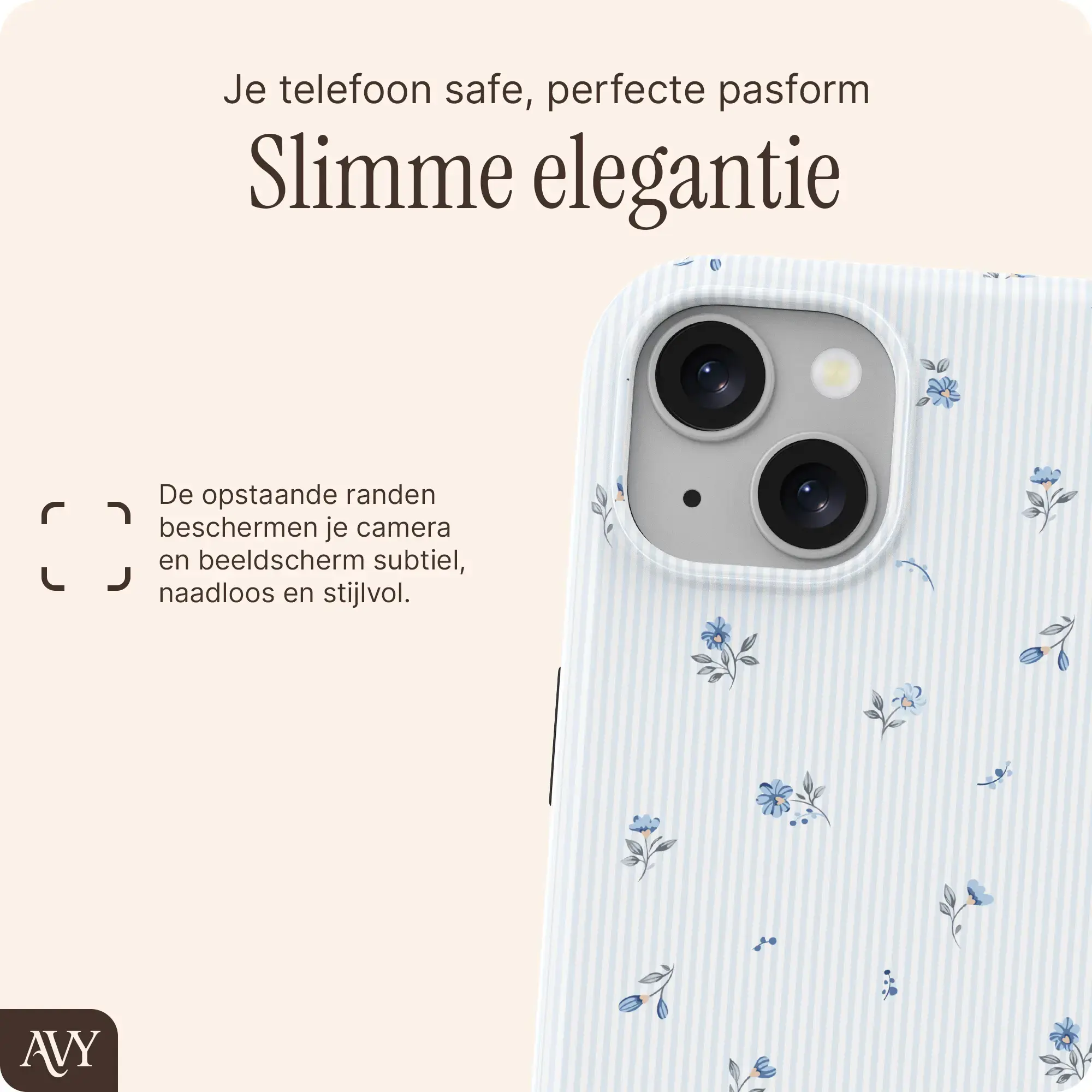 AVY Apple iPhone 15 MagSafe Hoesje met Koord (32CM) Sky Blossom afbeelding 7
