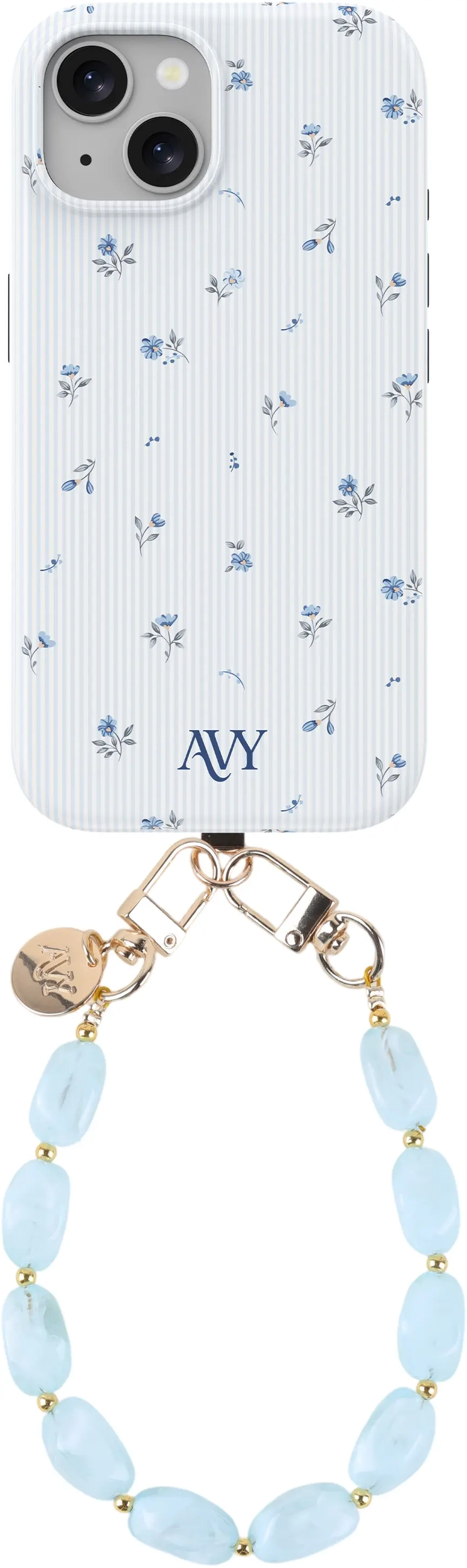 AVY Apple iPhone 15 MagSafe Hoesje met Koord (32CM) Sky Blossom afbeelding 1