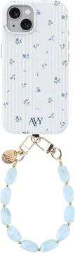 AVY Apple iPhone 15 MagSafe Hoesje met Koord (32CM) Sky Blossom