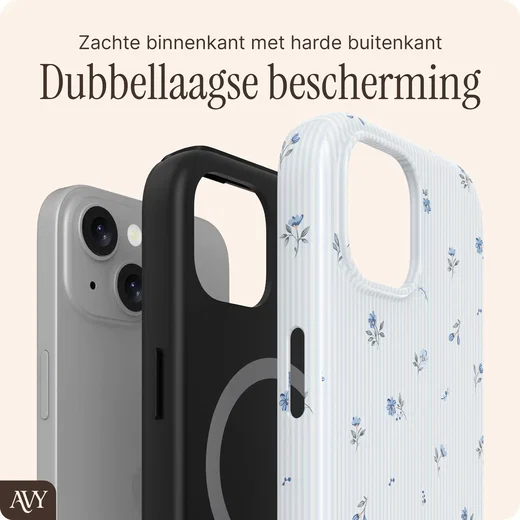 AVY Apple iPhone 15 MagSafe Hoesje met Koord (32CM) Sky Blossom afbeelding 10