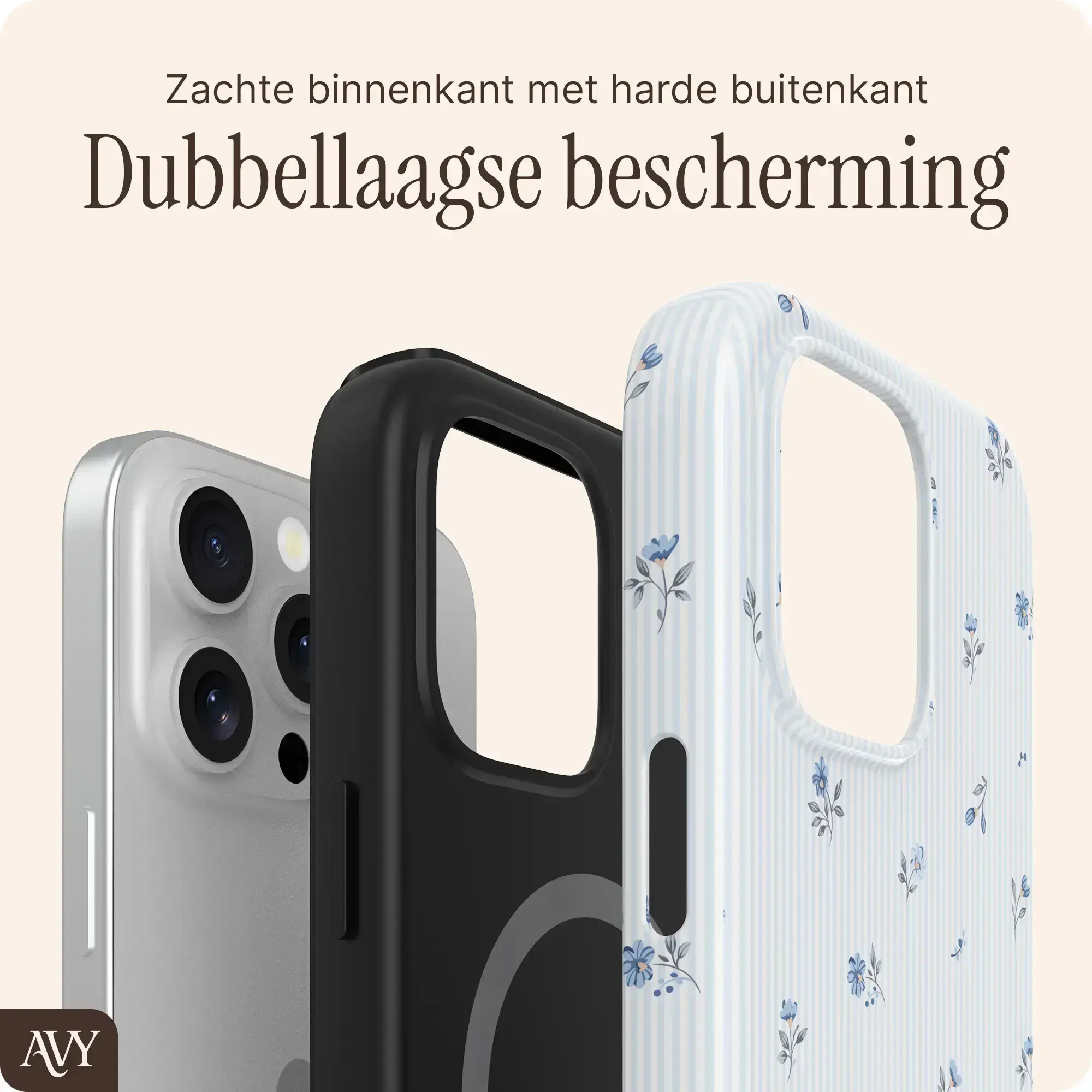 AVY Apple iPhone 13 Pro MagSafe Hoesje met Koord (32CM) Sky Blossom afbeelding 10