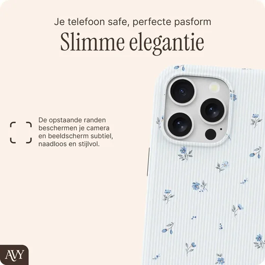 AVY Apple iPhone 12 / 12 Pro MagSafe Hoesje met Koord (32CM) Sky Blossom afbeelding 7