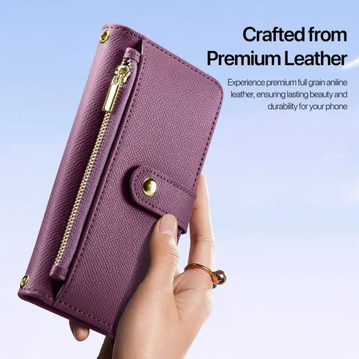 Dux Ducis Lawa iPhone 18 Pro / 17 Pro Hoesje 2-in-1 Book Case MagSafe Burgundy afbeelding 11