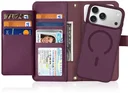 Dux Ducis Lawa iPhone 18 Pro / 17 Pro Hoesje 2-in-1 Book Case MagSafe Burgundy