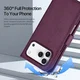 Dux Ducis Lawa iPhone 18 Pro / 17 Pro Hoesje 2-in-1 Book Case MagSafe Burgundy afbeelding 4