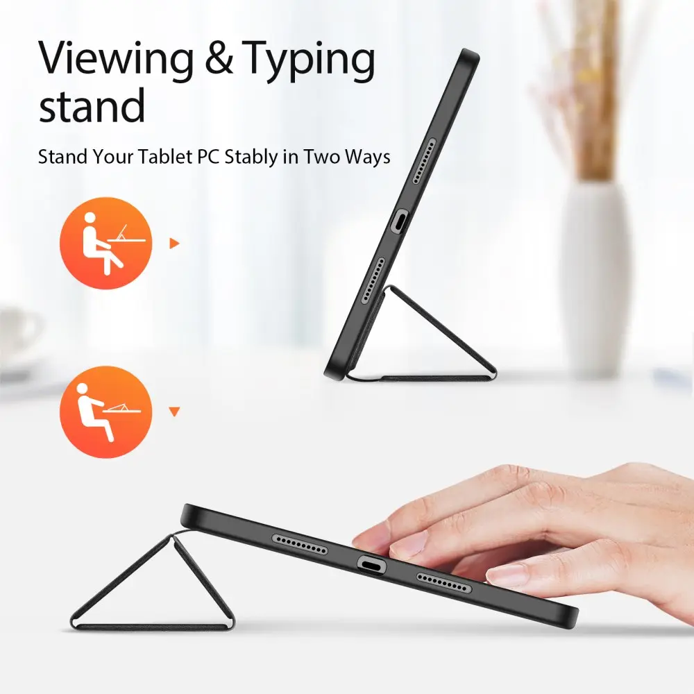 Dux Ducis Domo Xiaomi Pad 8 (Pro) / Pad 7 (Pro) Hoes Tri-Fold Book Case Zwart afbeelding 3