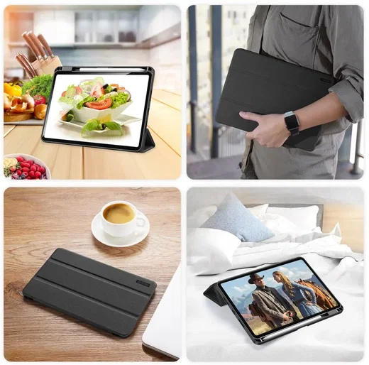 Dux Ducis Domo Xiaomi Pad 8 (Pro) / Pad 7 (Pro) Hoes Tri-Fold Book Case Zwart afbeelding 10