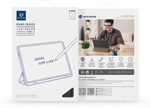 Dux Ducis Domo Xiaomi Pad 8 (Pro) / Pad 7 (Pro) Hoes Tri-Fold Book Case Zwart afbeelding 11