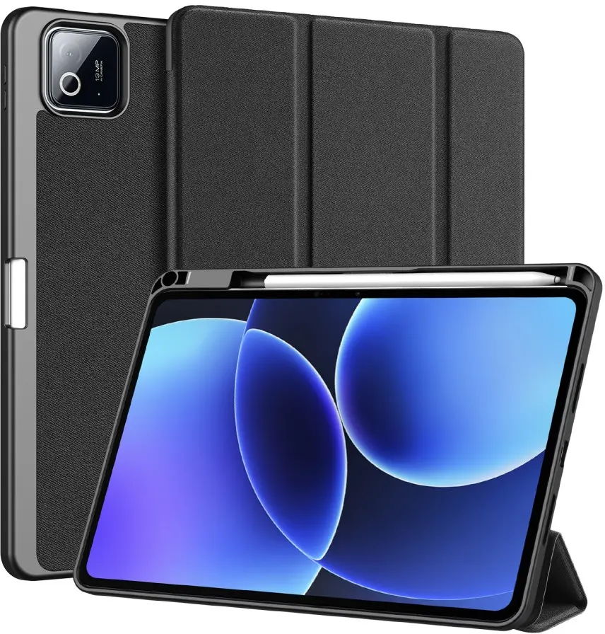 Dux Ducis Domo Xiaomi Pad 8 (Pro) / Pad 7 (Pro) Hoes Tri-Fold Book Case Zwart afbeelding 2