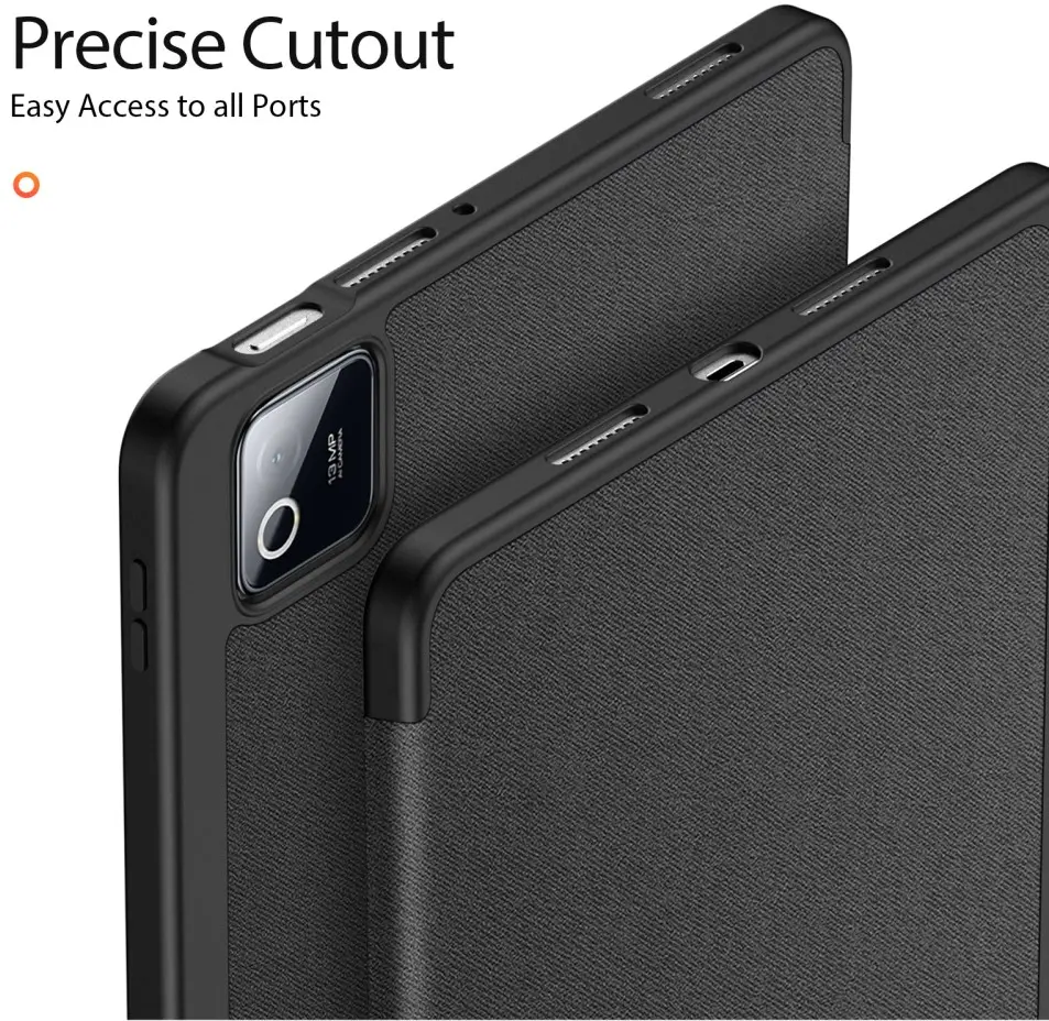 Dux Ducis Domo Xiaomi Pad 8 (Pro) / Pad 7 (Pro) Hoes Tri-Fold Book Case Zwart afbeelding 6