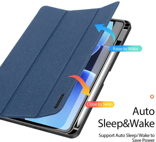 Dux Ducis Domo Xiaomi Pad 8 (Pro) / Pad 7 (Pro) Hoes Tri-Fold Book Case Blauw afbeelding 9