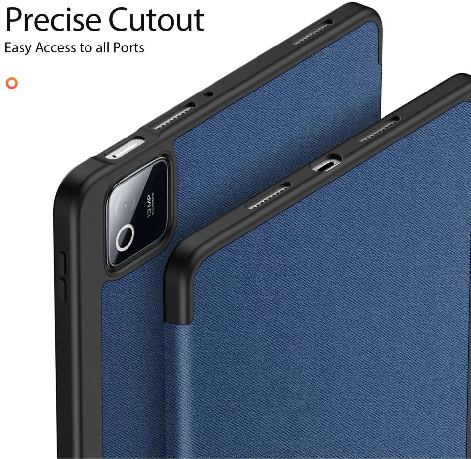 Dux Ducis Domo Xiaomi Pad 8 (Pro) / Pad 7 (Pro) Hoes Tri-Fold Book Case Blauw afbeelding 6