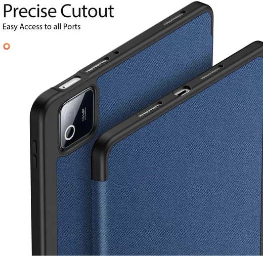 Dux Ducis Domo Xiaomi Pad 8 (Pro) / Pad 7 (Pro) Hoes Tri-Fold Book Case Blauw afbeelding 6