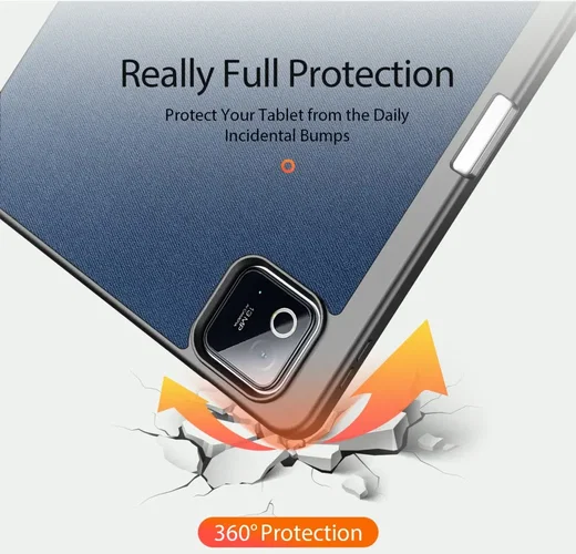 Dux Ducis Domo Xiaomi Pad 8 (Pro) / Pad 7 (Pro) Hoes Tri-Fold Book Case Blauw afbeelding 4