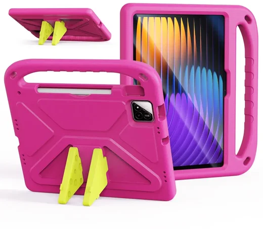 Dux Ducis PUFF Xiaomi Pad 8 (Pro) / Pad 7 (Pro) Kinder Tablethoes Handvat Roze afbeelding 1