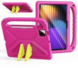 Dux Ducis PUFF Xiaomi Pad 8 (Pro) / Pad 7 (Pro) Kinder Tablethoes Handvat Roze afbeelding