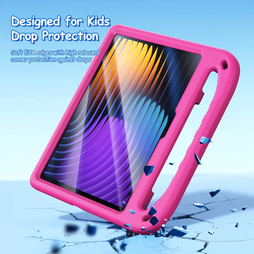 Dux Ducis PUFF Xiaomi Pad 8 (Pro) / Pad 7 (Pro) Kinder Tablethoes Handvat Roze afbeelding 5