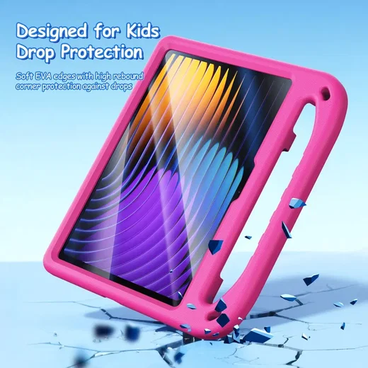 Dux Ducis PUFF Xiaomi Pad 8 (Pro) / Pad 7 (Pro) Kinder Tablethoes Handvat Roze afbeelding 5