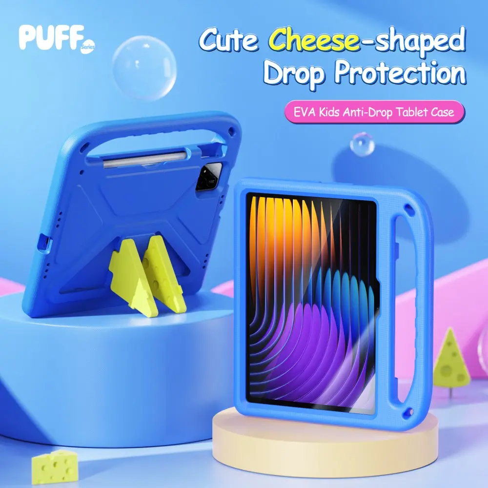 Dux Ducis PUFF Xiaomi Pad 8 (Pro) / Pad 7 (Pro) Kinder Tablethoes Handvat Blauw afbeelding 3