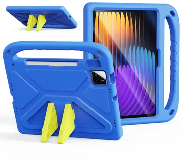 Dux Ducis PUFF Xiaomi Pad 8 (Pro) / Pad 7 (Pro) Kinder Tablethoes Handvat Blauw