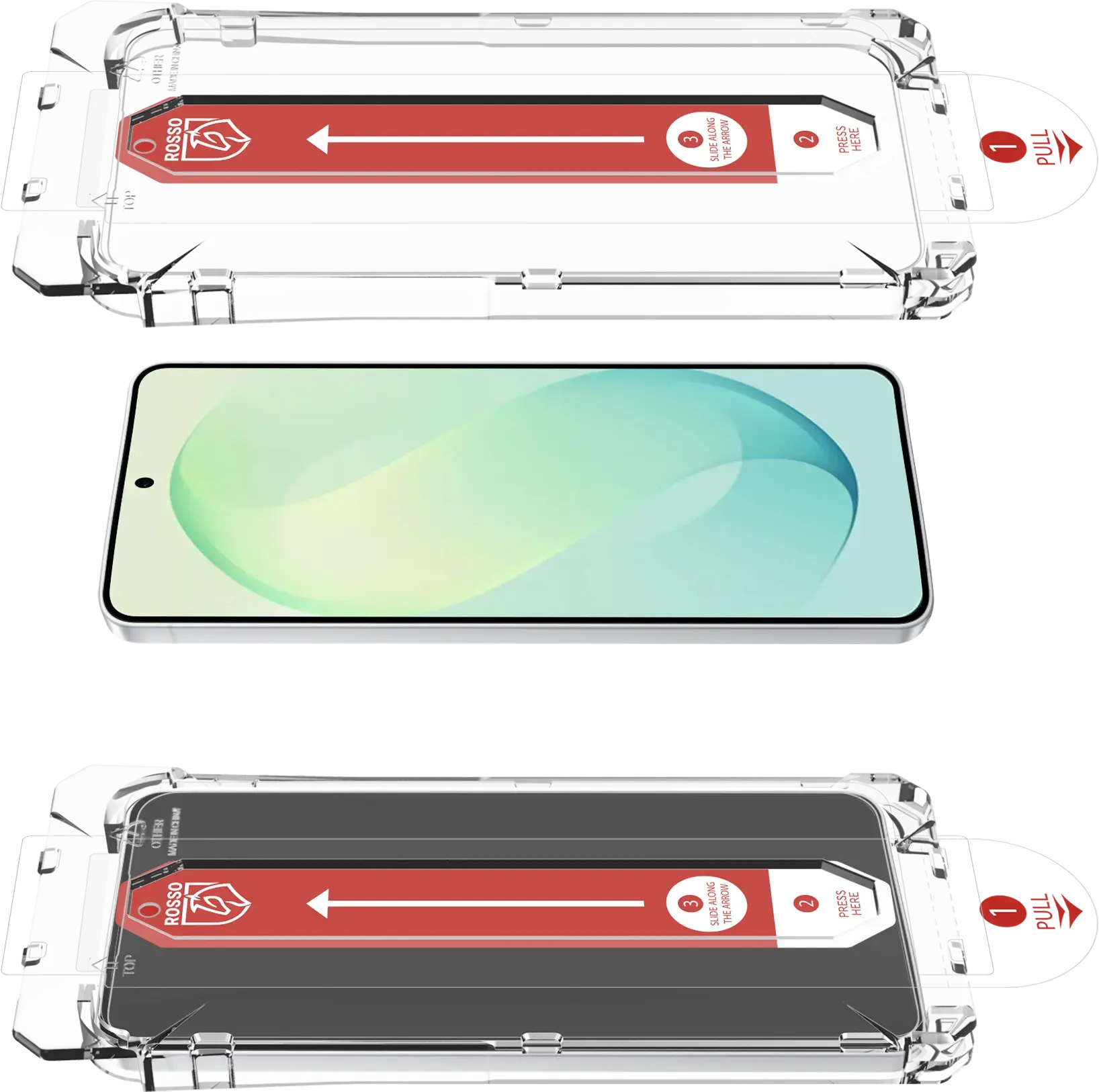 Rosso Samsung Galaxy S26 FE Tempered Glass Installatietray (2-Pack) afbeelding 11