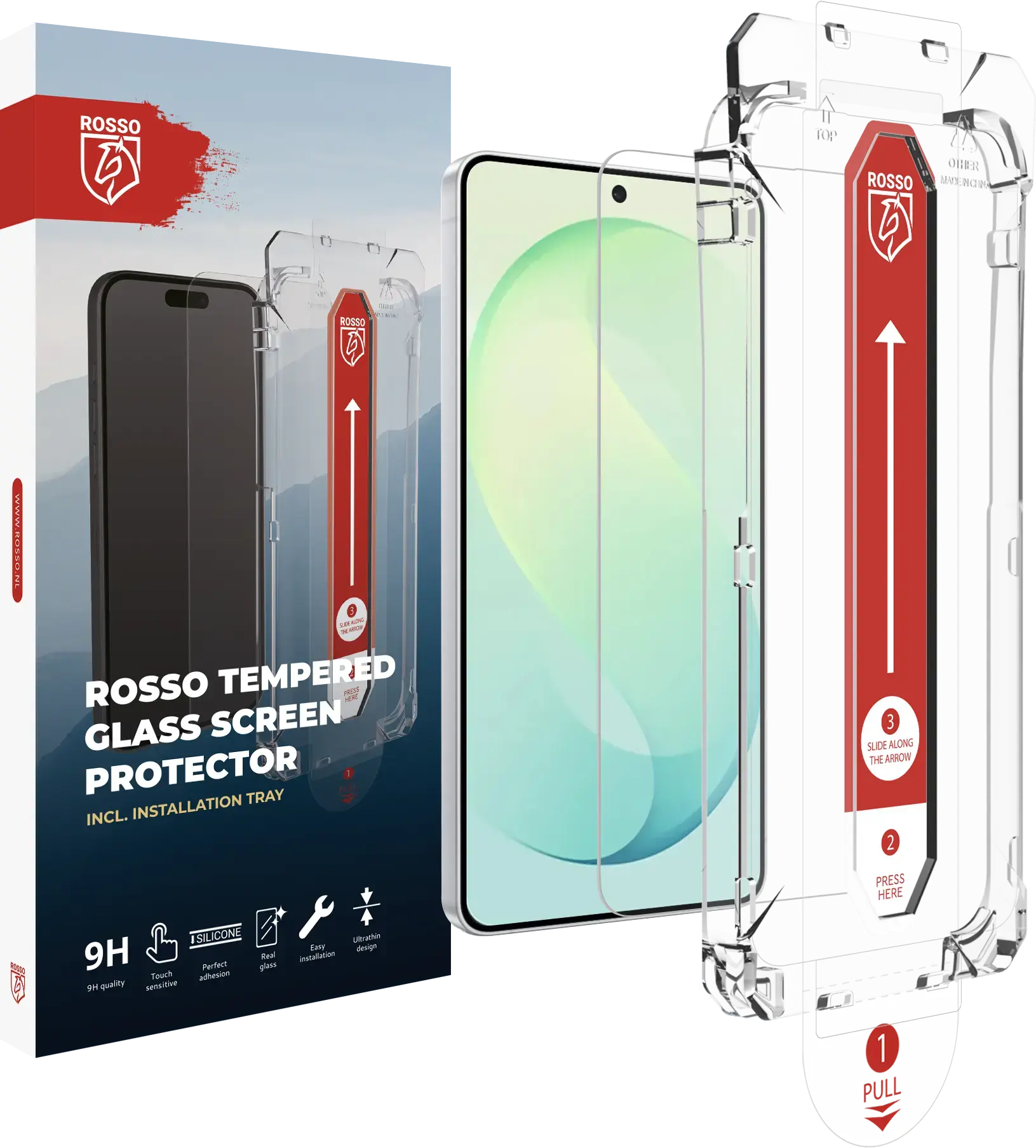 Rosso Samsung Galaxy S26 FE Tempered Glass Installatietray (2-Pack) afbeelding 13