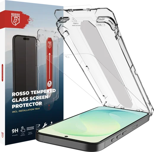 Rosso Samsung Galaxy S26 FE Tempered Glass Installatietray (2-Pack) afbeelding 12