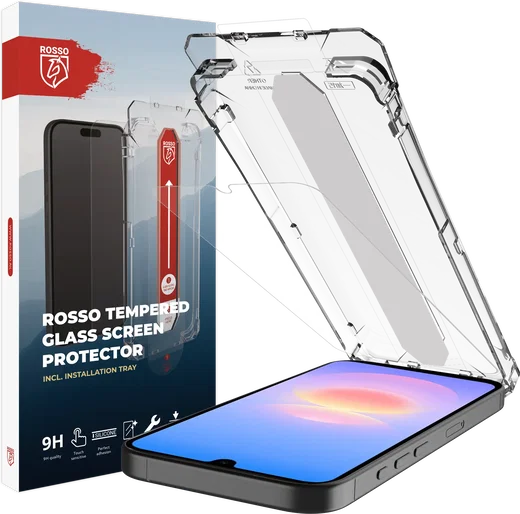 Rosso Samsung Galaxy A18 Tempered Glass met Installatietray Dust Removal afbeelding 1
