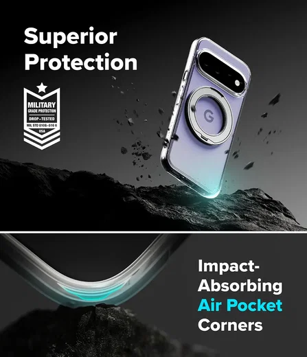 Ringke Fusion Ring Google Pixel 11 Hoesje MagSafe 360° Standaard Transparant afbeelding 2