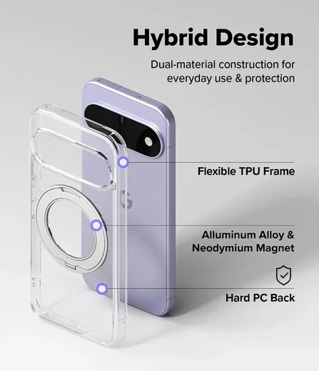 Ringke Fusion Ring Google Pixel 11 Hoesje MagSafe 360° Standaard Transparant afbeelding 5