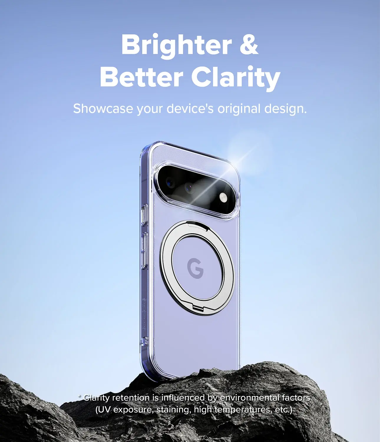 Ringke Fusion Ring Google Pixel 11 Hoesje MagSafe 360° Standaard Transparant afbeelding 9