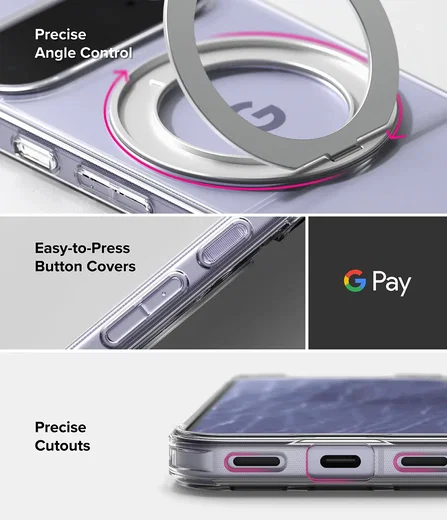 Ringke Fusion Ring Google Pixel 11 Hoesje MagSafe 360° Standaard Transparant afbeelding 13