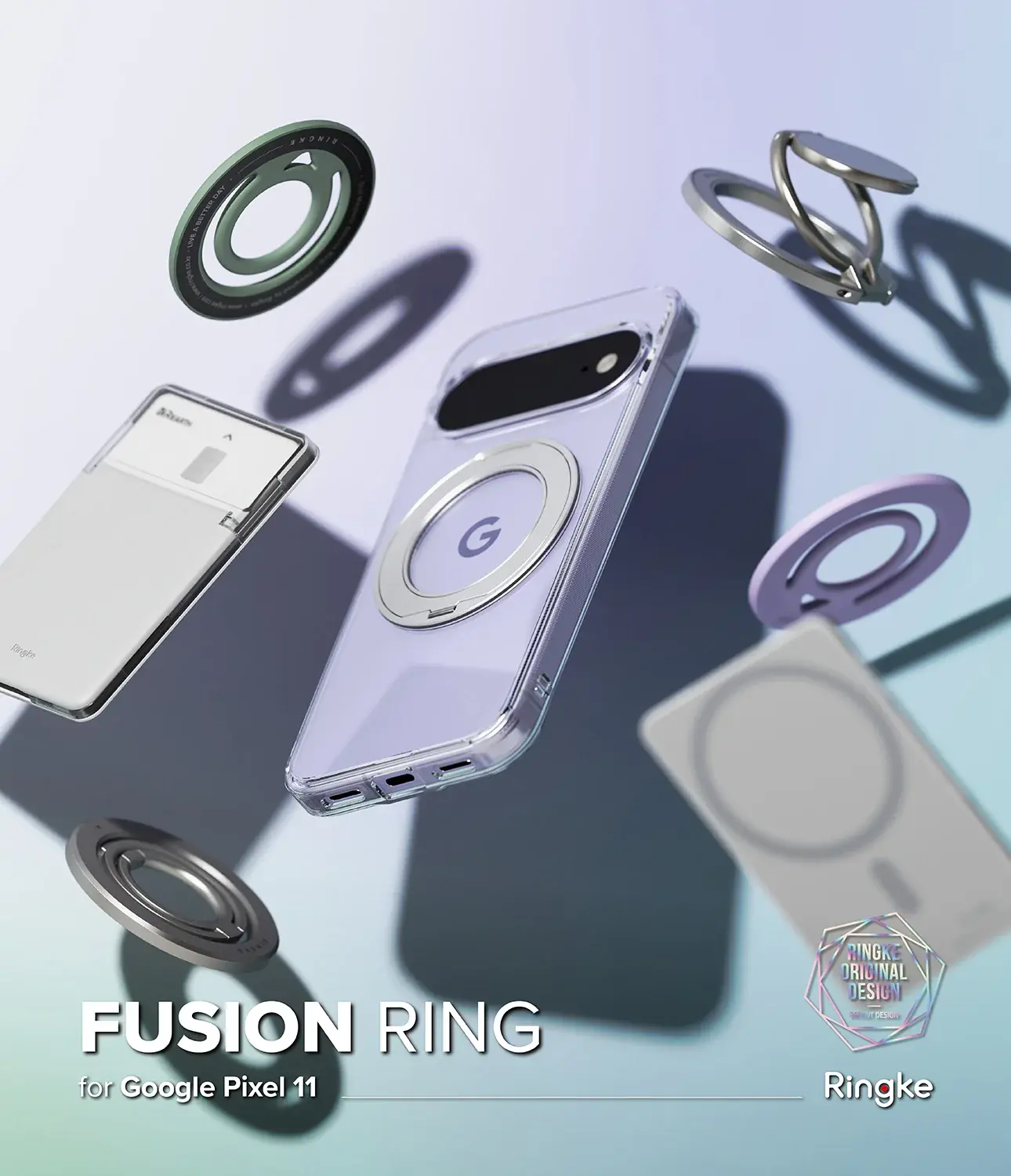 Ringke Fusion Ring Google Pixel 11 Hoesje MagSafe 360° Standaard Transparant afbeelding 16