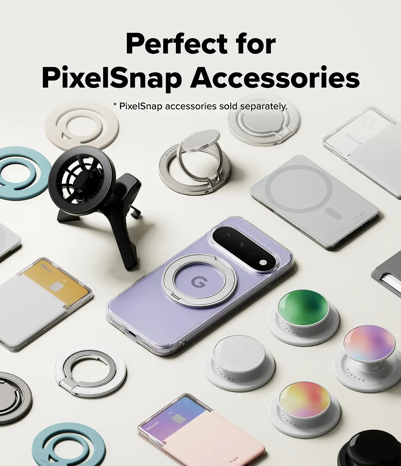 Ringke Fusion Ring Google Pixel 11 Hoesje MagSafe 360° Standaard Transparant afbeelding 11