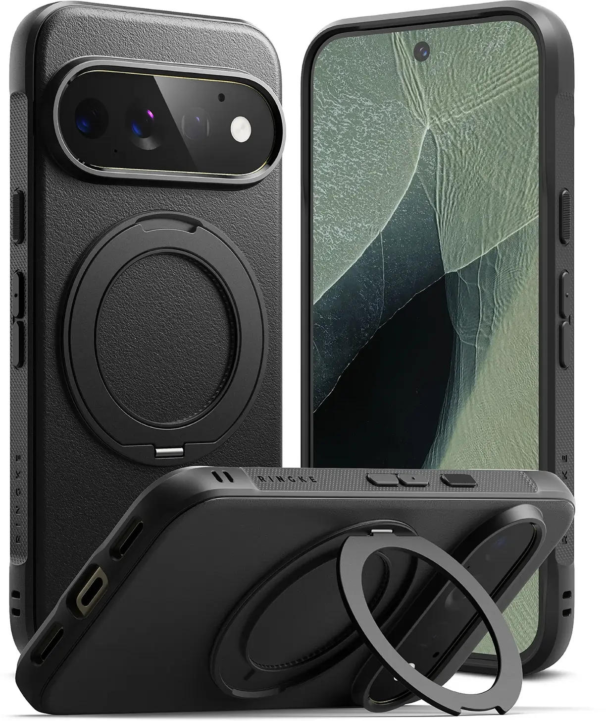Ringke Onyx Ring Google Pixel 11 Pro Hoesje MagSafe 360° Standaard Zwart afbeelding 1