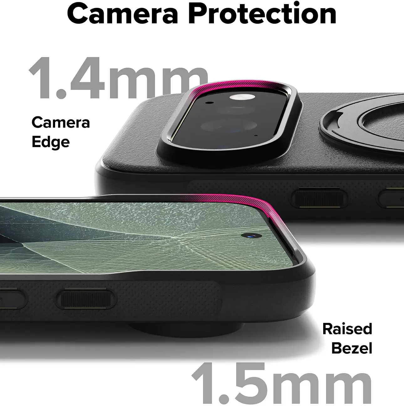 Ringke Onyx Ring Google Pixel 11 Pro Hoesje MagSafe 360° Standaard Zwart afbeelding 6