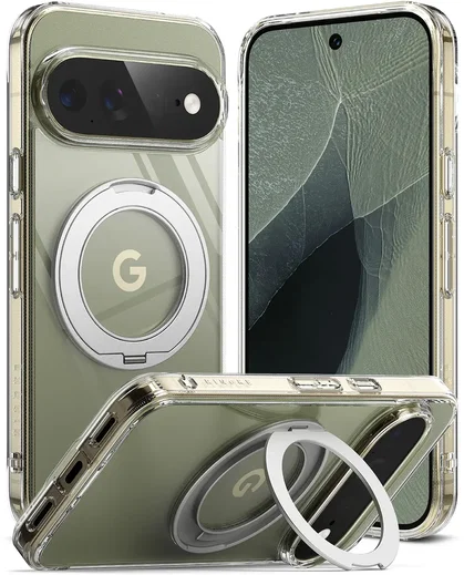 Ringke Fusion Ring Pixel 11 Pro XL Hoesje MagSafe 360° Standaard Transparant afbeelding 1