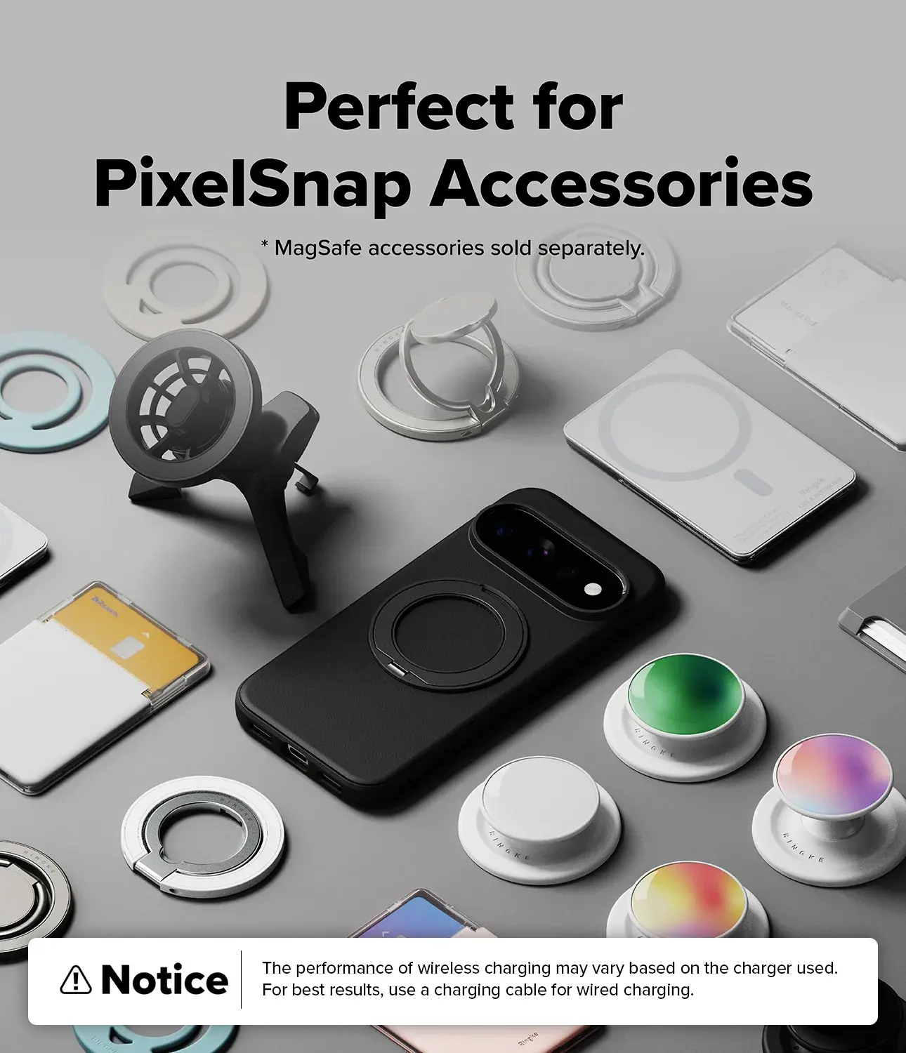 Ringke Onyx Ring Google Pixel 11 Pro XL Hoesje MagSafe 360° Standaard Zwart afbeelding 11