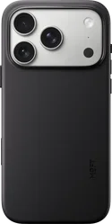 MOFT MOVAS Snap iPhone 18 Pro Hoesje MagSafe Vegan Leer Back Cover Zwart afbeelding
