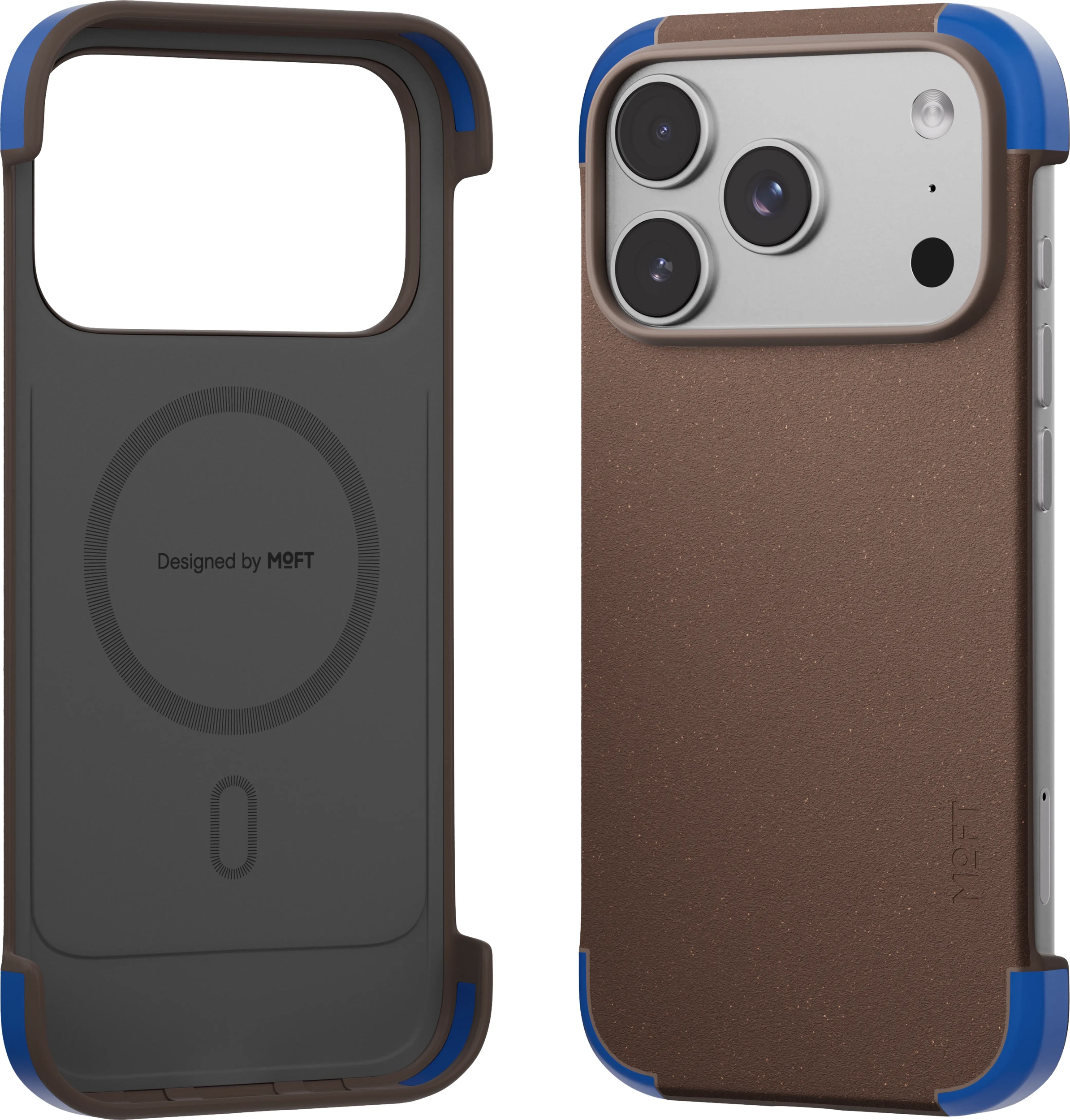 MOFT MOVAS Frame iPhone 18 Pro Max Hoesje MagSafe Back Cover Ultra Dun Bruin afbeelding 16