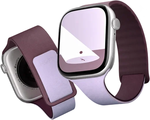 MOFT Snap Duo Watch Band Active Apple Watch Silicone 42MM Blackberry Peony afbeelding 1