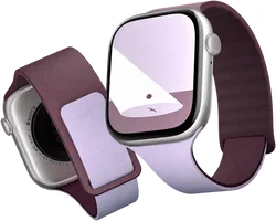 MOFT Snap Duo Watch Band Active Apple Watch Silicone 42MM Blackberry Peony afbeelding