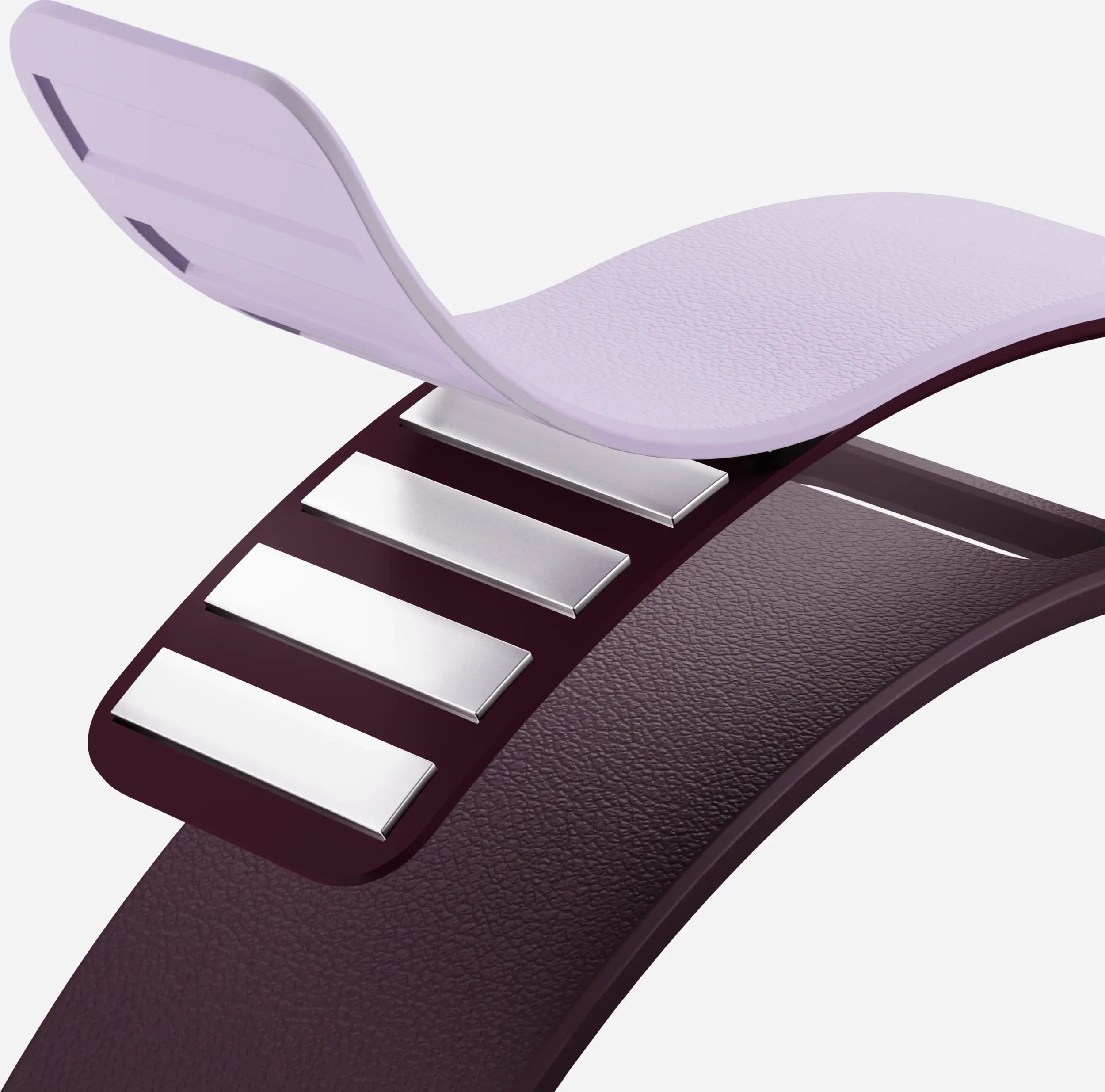 MOFT Snap Duo Watch Band Active Apple Watch Silicone 46MM Blackberry Peony afbeelding 11