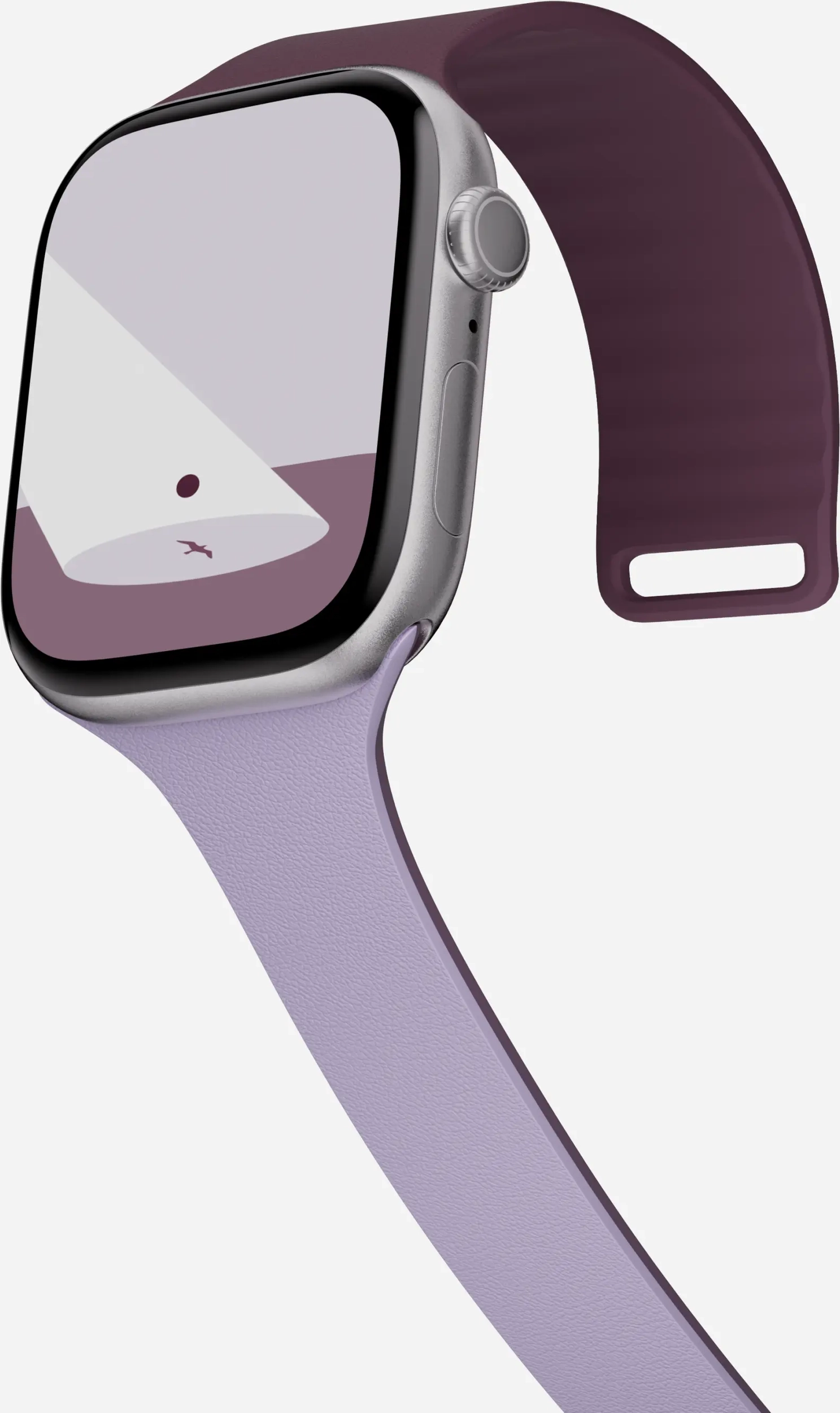 MOFT Snap Duo Watch Band Active Apple Watch Silicone 46MM Blackberry Peony afbeelding 17