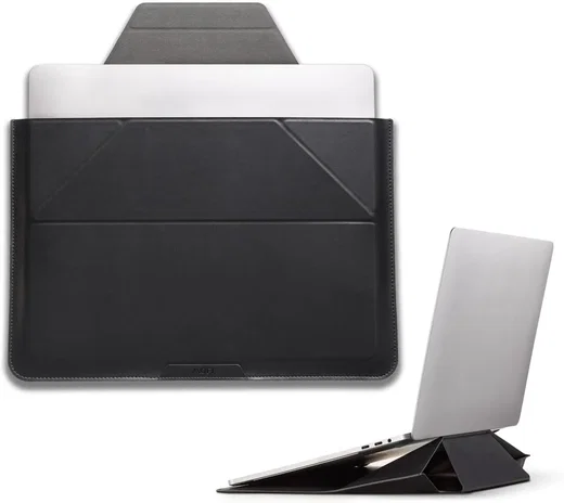 MOFT Laptop Sleeve 16 Inch met Opvouwbare Standaard Zwart afbeelding 1